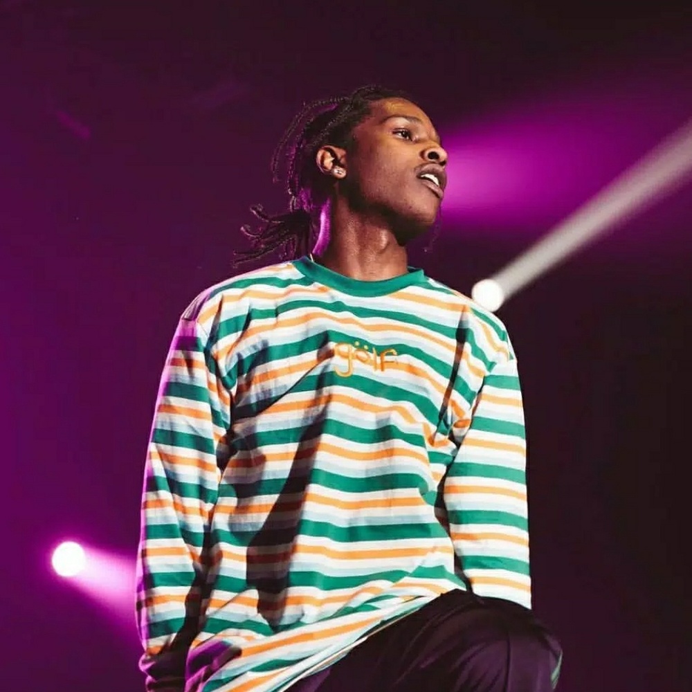 GOLF Striped LS tee